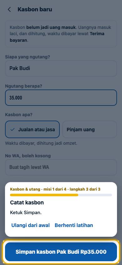 Langkah 3: Ketuk Simpan.