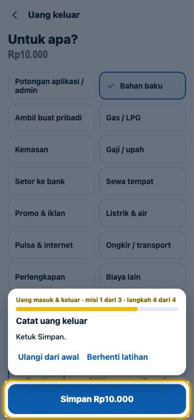 Langkah 4: Ketuk Simpan.