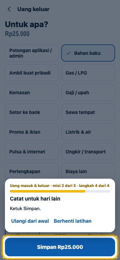 Langkah 4: Ketuk Simpan.