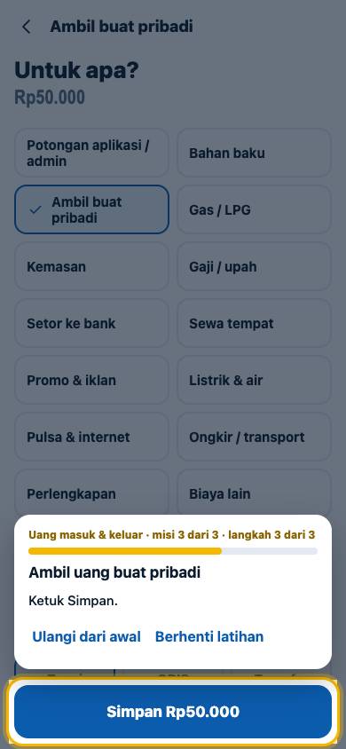 Langkah 3: Ketuk Simpan.