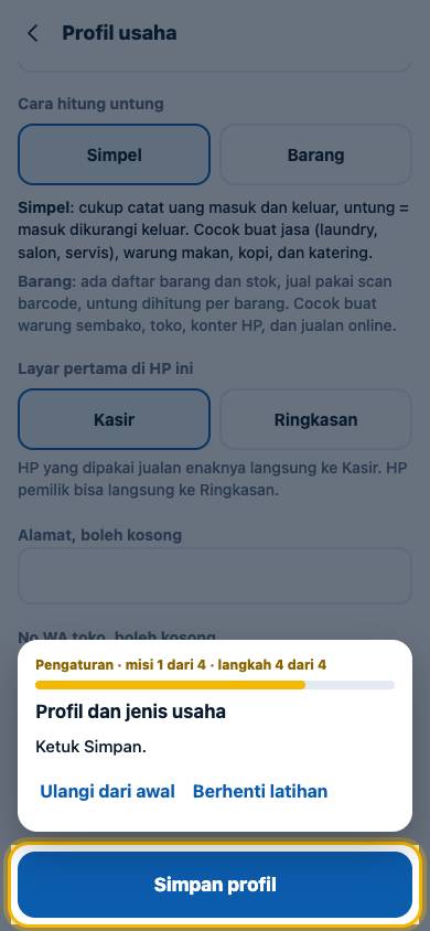 Langkah 4: Ketuk Simpan.