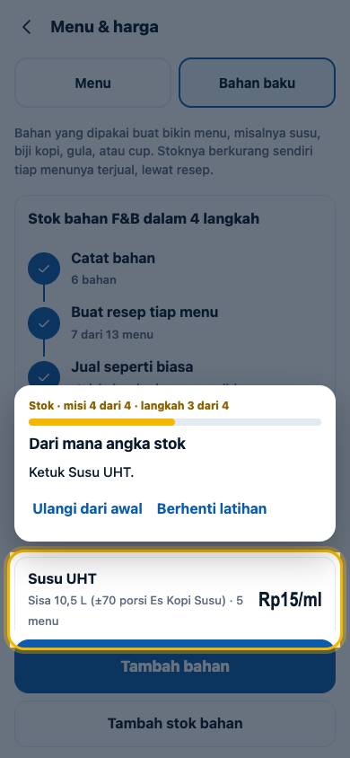 Langkah 3: Ketuk Susu UHT.